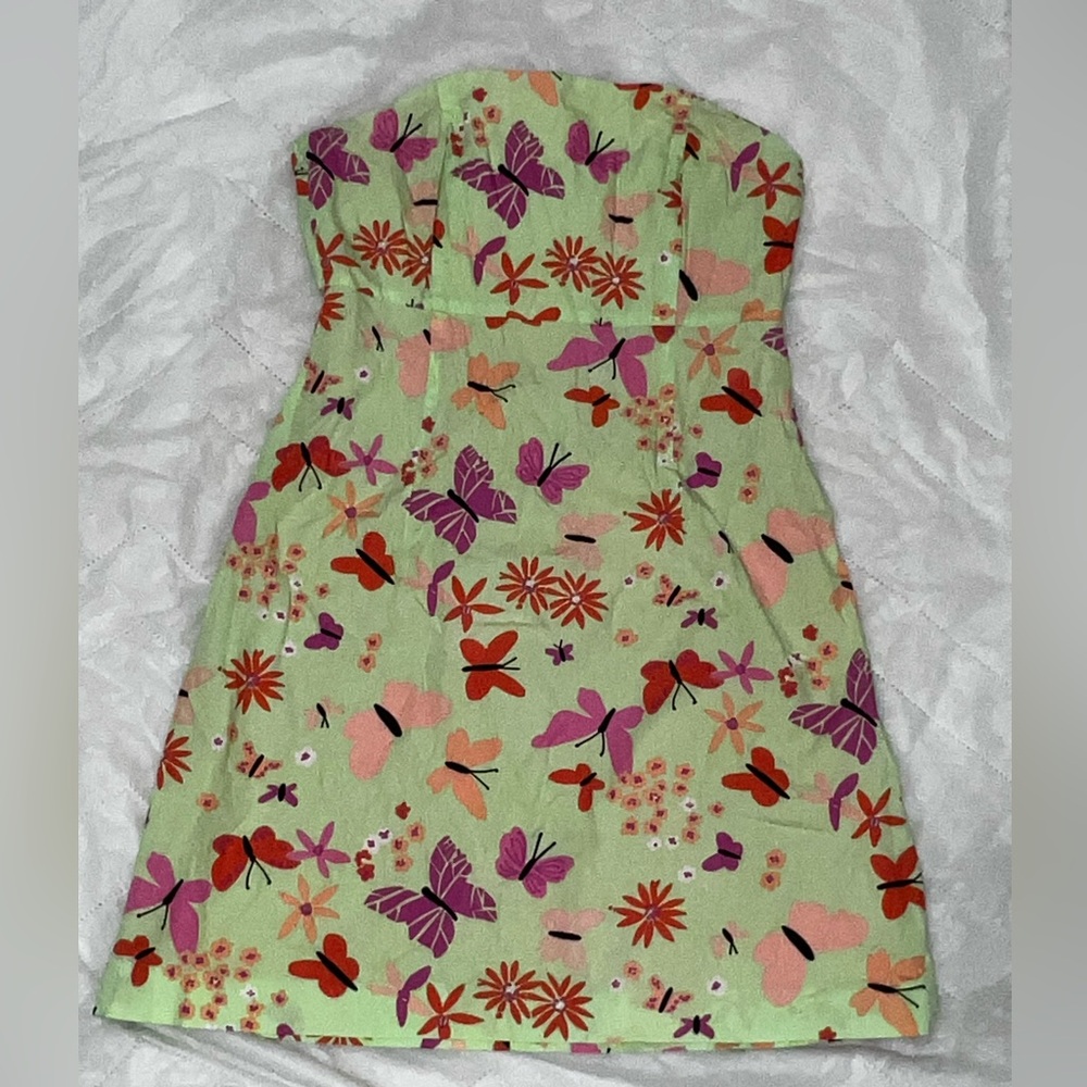 Lilly Pulitzer Vintage Butterfly Pattern Womens Dress size 8